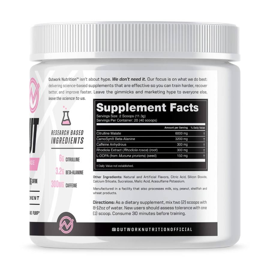 strawberry lemonade pre-workout supplement facts