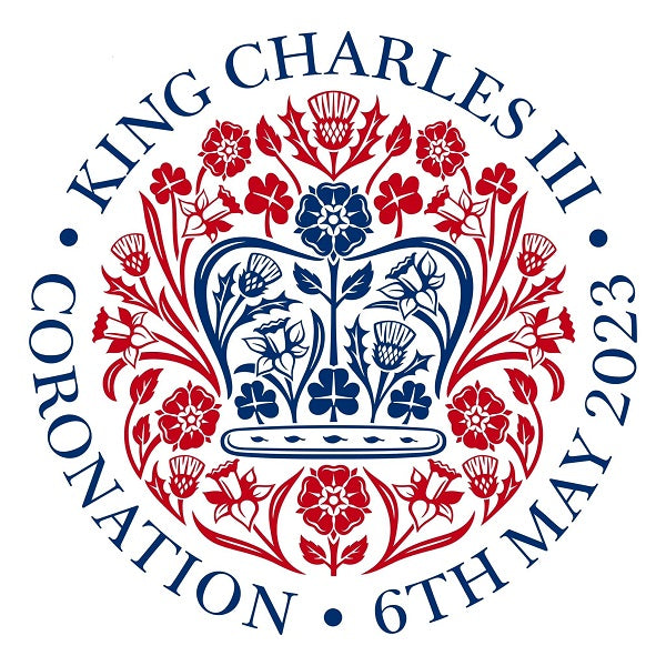 King Charles 3rd Coronation Emblem by Sir Jony Ive KBE for HEX FIrework's King's Coronation Collection