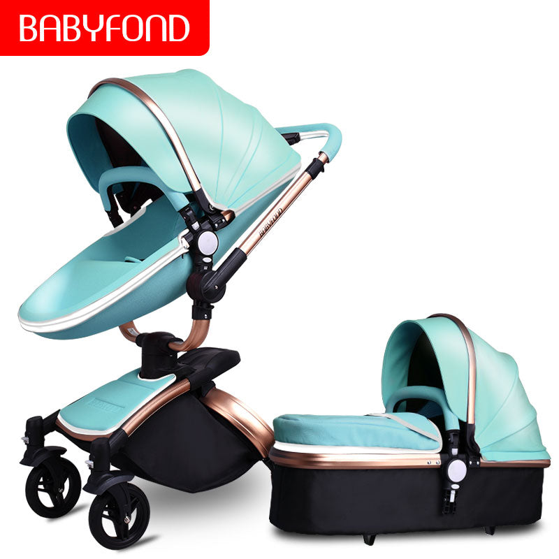 pram with capsule and bassinet