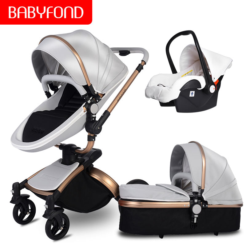 pram with capsule and bassinet