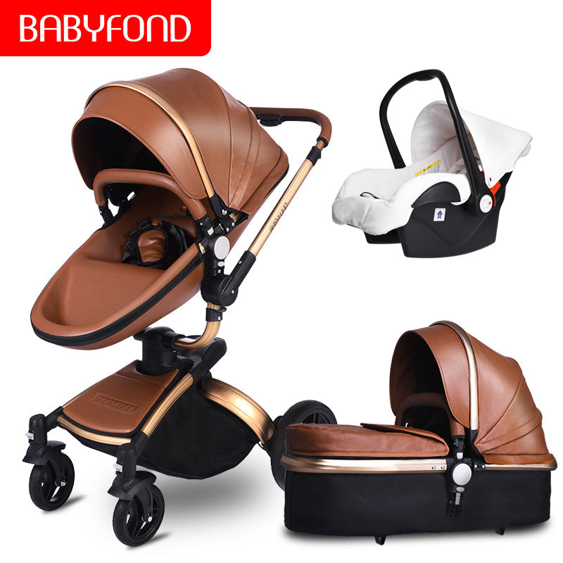 pram with capsule and bassinet