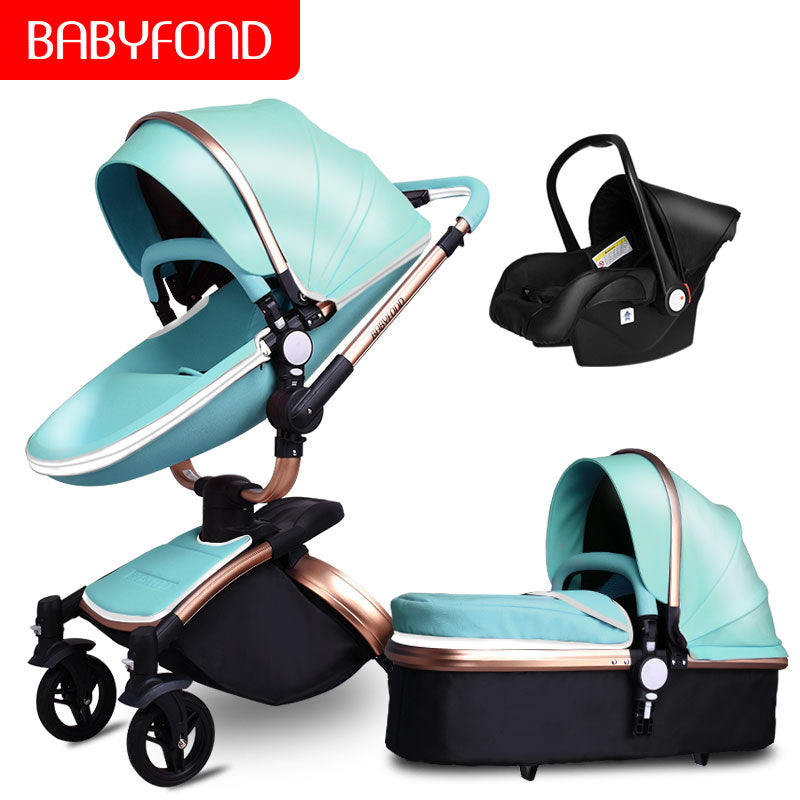 pram with capsule and bassinet