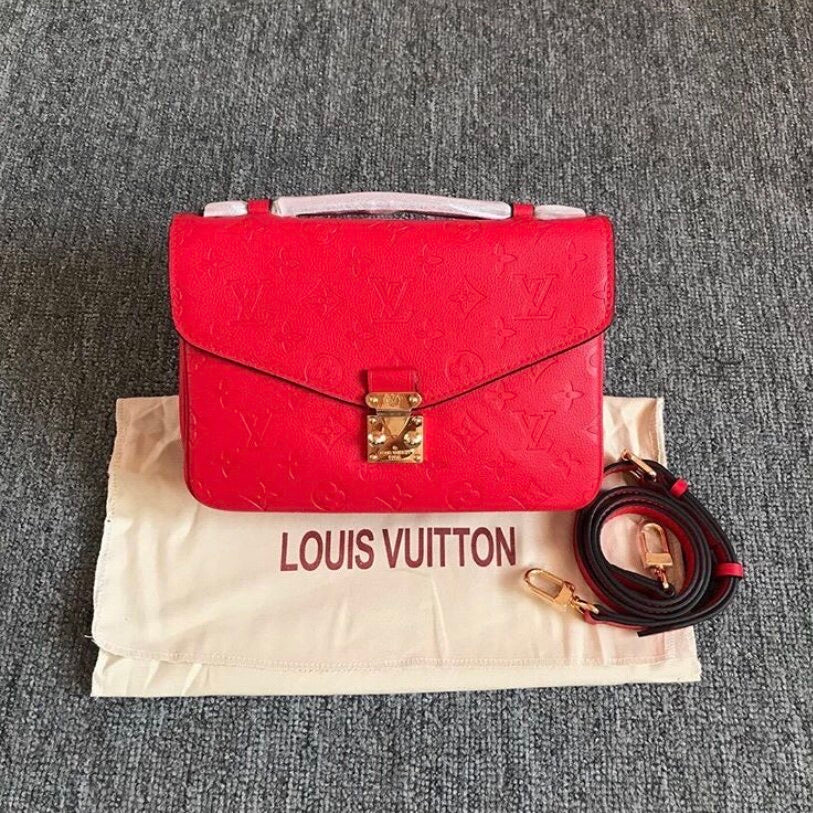 Louis Vuitton Pochette Metis Cerise Leather Cross Body Bag – Royal Goddess Collection