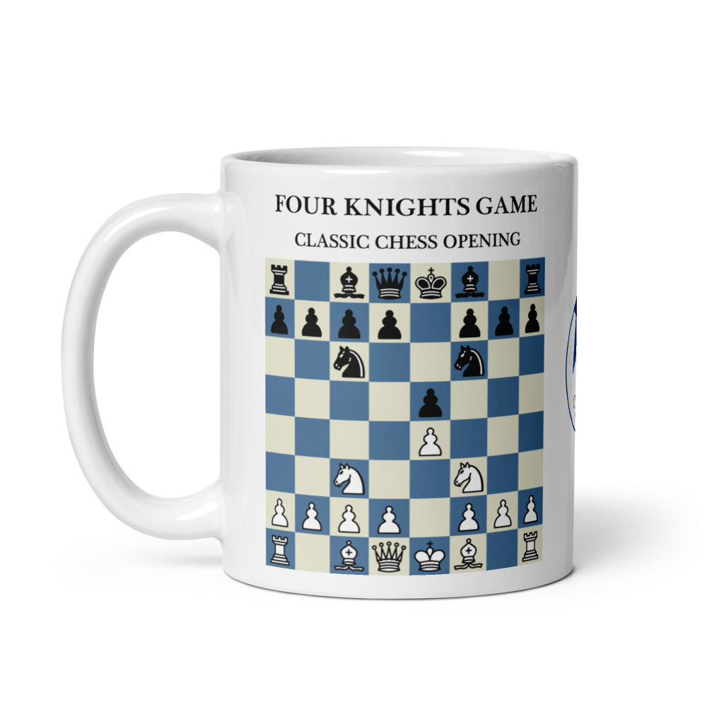 Four Knights Game Chess Mug