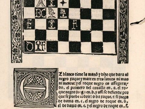 first chess book in history Repetición de amores y arte de ajedrez