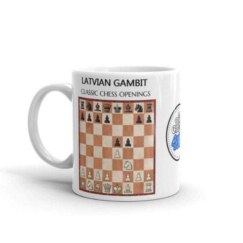 latvian gambit chess opening chess mug buy online chess store
