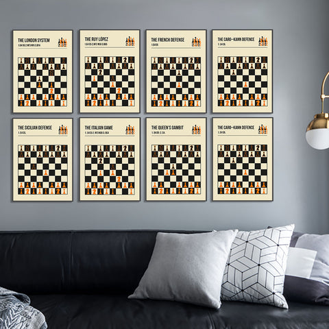 carteles de ajedrez carteles de apertura de ajedrez