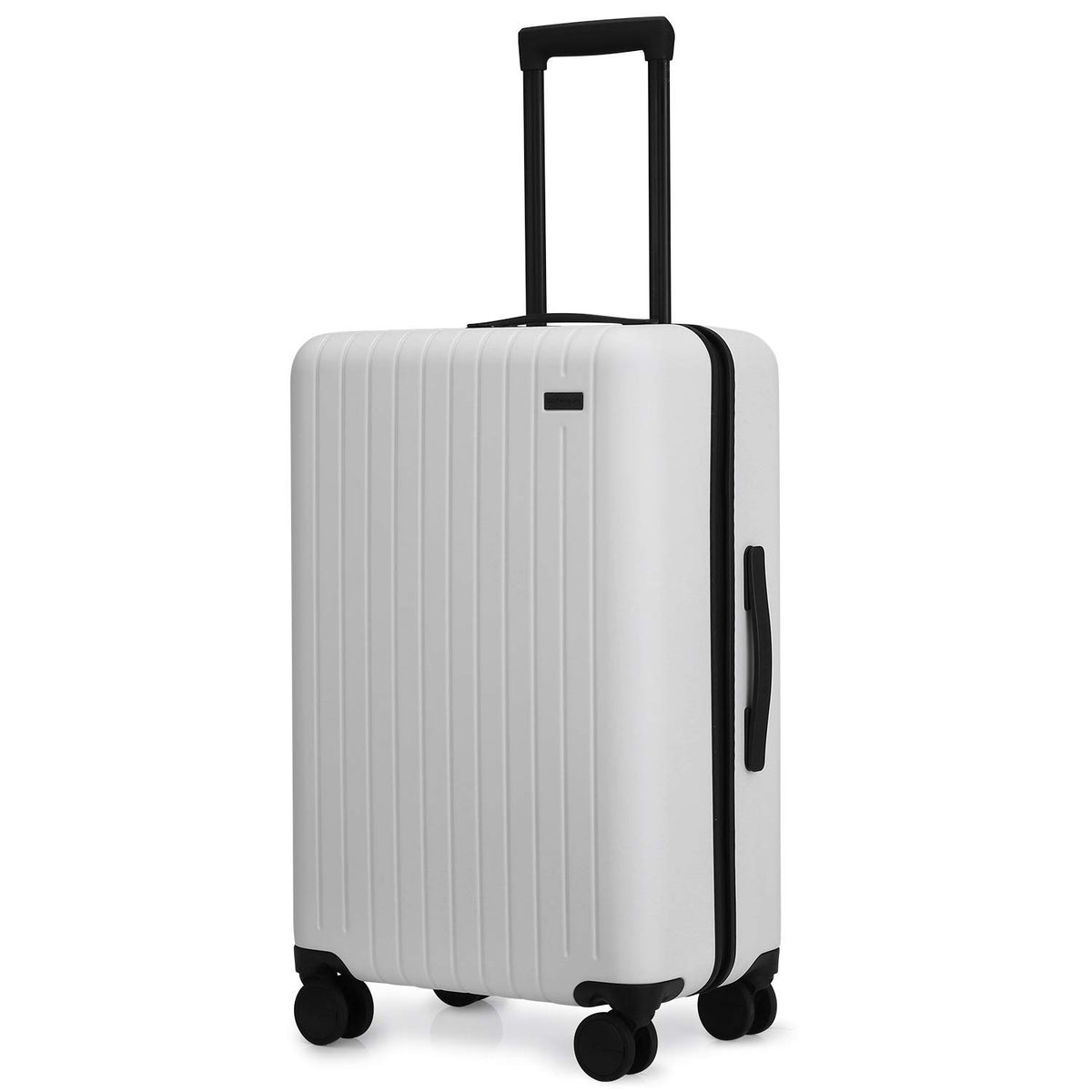26 Inch Hardside Luggage with Spinner Wheels, Medium Rolling Checked S ...