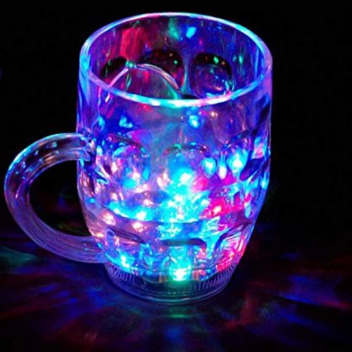 led glass cup