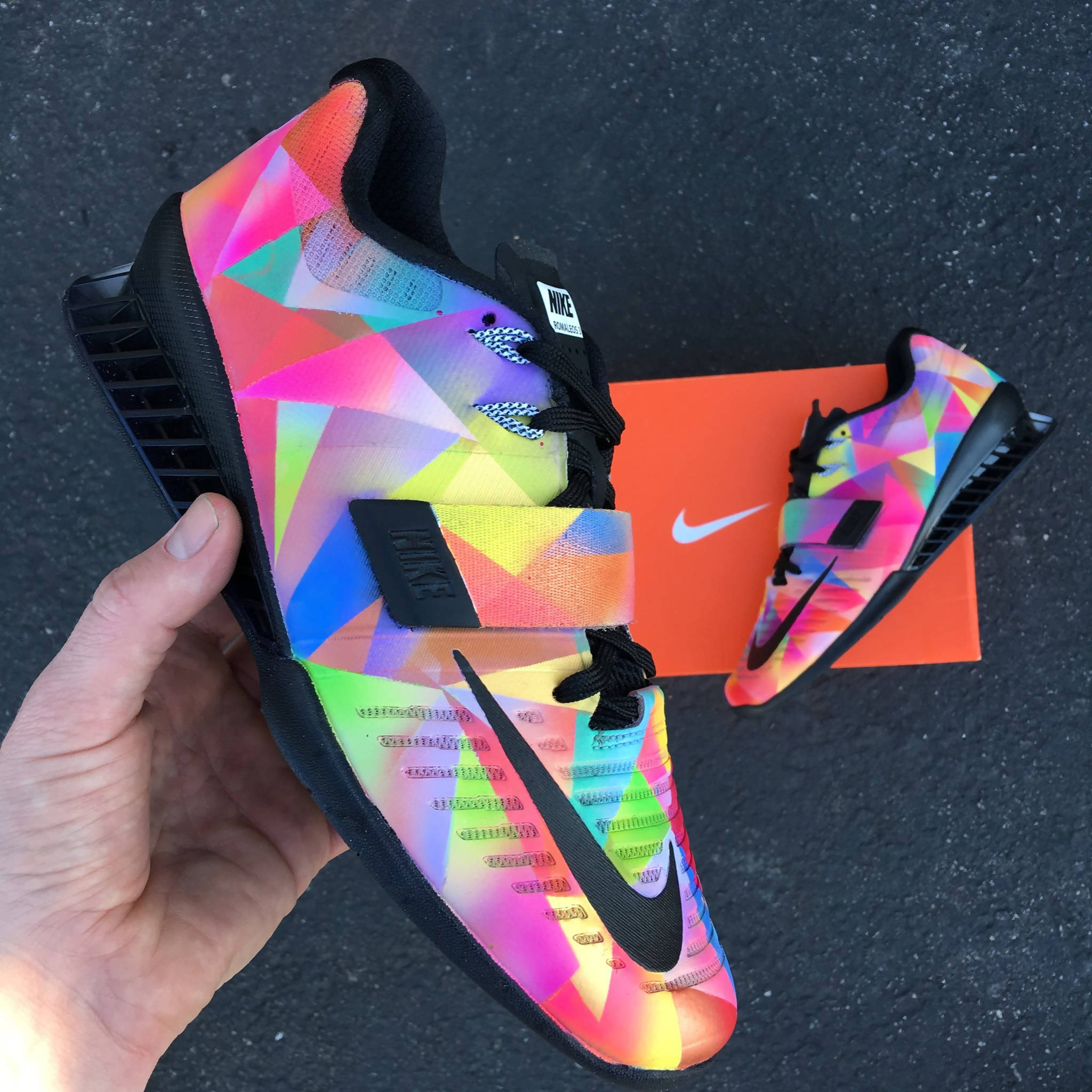 Nike Romaleos 3 'Prism' Custom Painted 