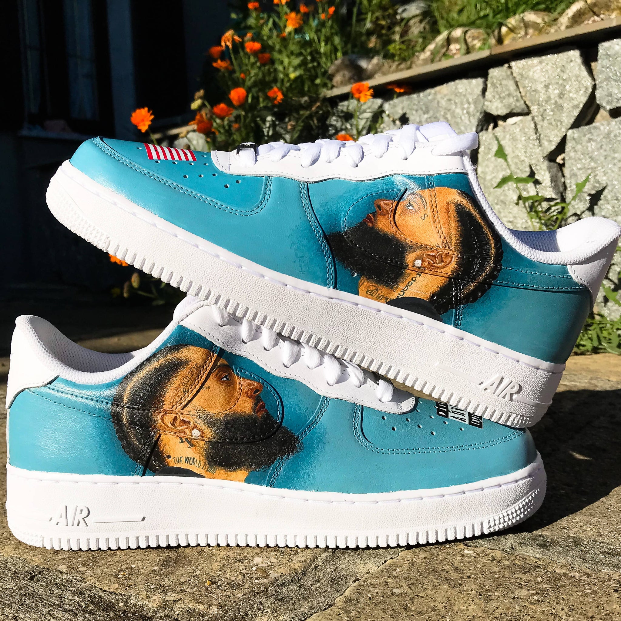 nipsey blue air force ones