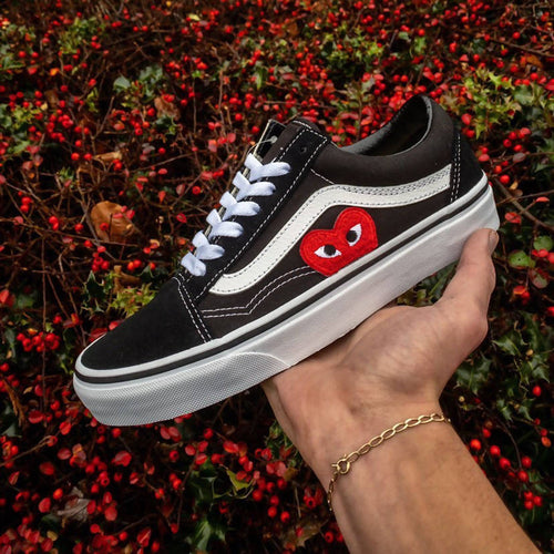 vans with red heart