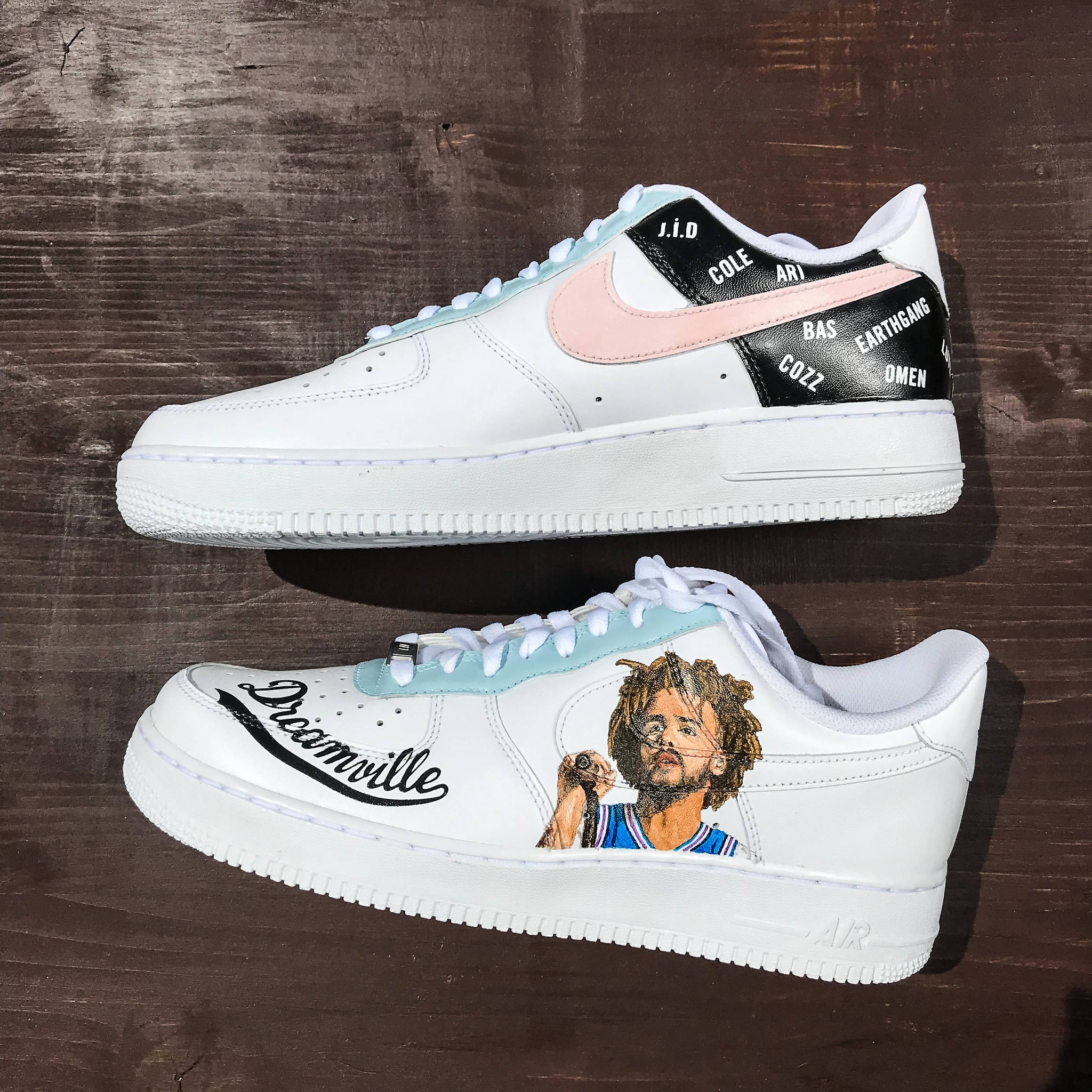 j cole custom shoes