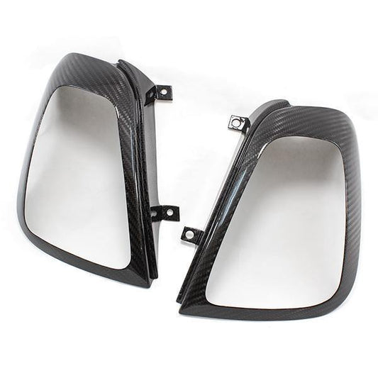Genuine Abarth Mirror Covers, Graphite - 500 Abarth Competizione
