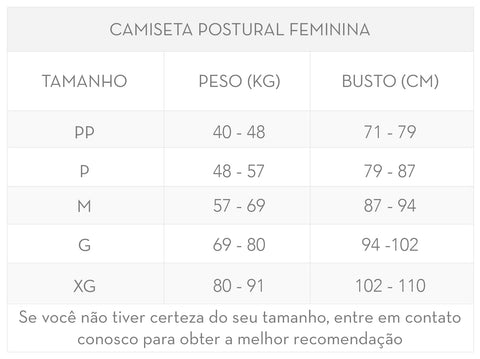 CAMISETA POSTURAL FEMININA - POSTURE SHIRT COM ZIPPER - Keep