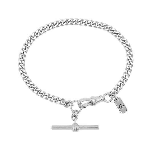 Buy Silver Tone Chunky T-Bar Necklace from Next Luxembourg