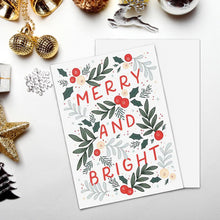 Merry and Bright Christmas Card?Holiday Card-Vertical Card