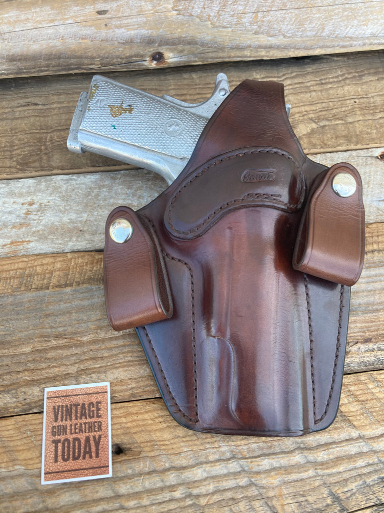 Custom TAURIS Cordovan Brown Low Profile IWB Holster For Colt .45 1911 ...