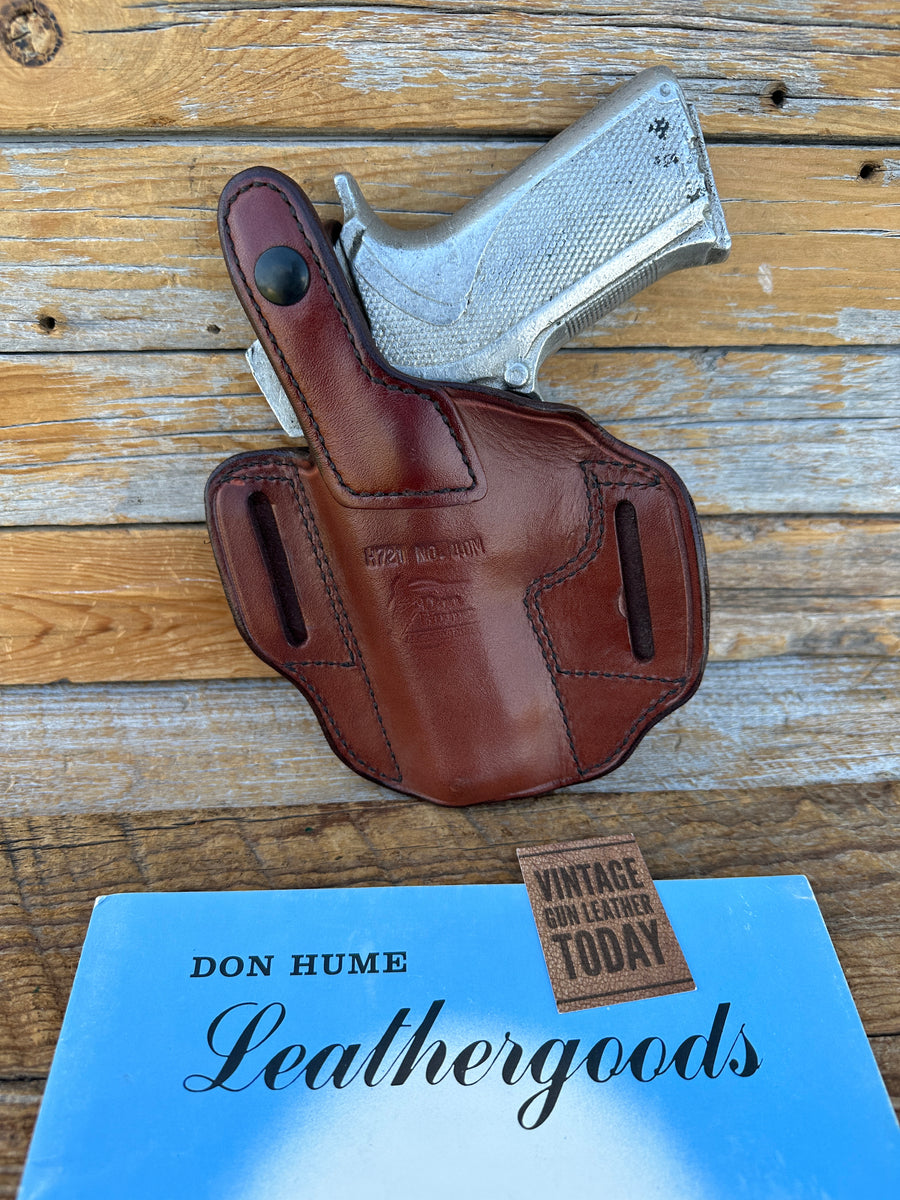 Vintage Don Hume H721 40M Brown Leather Holster For S&W 4006 BH 5926 ...