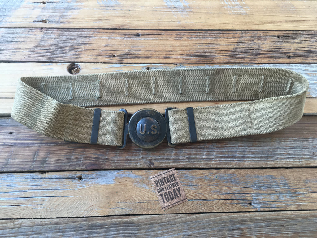 WW1 / Border War US Military M1910 Garison Belt 1907 Mills Woven Borde ...