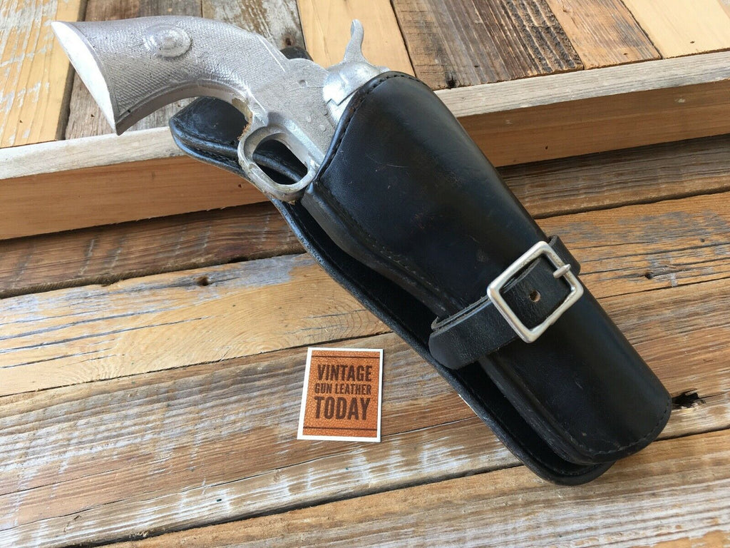 Vintage Western Black Leather Arvo Ojala Fast Draw Holster For Colt SA