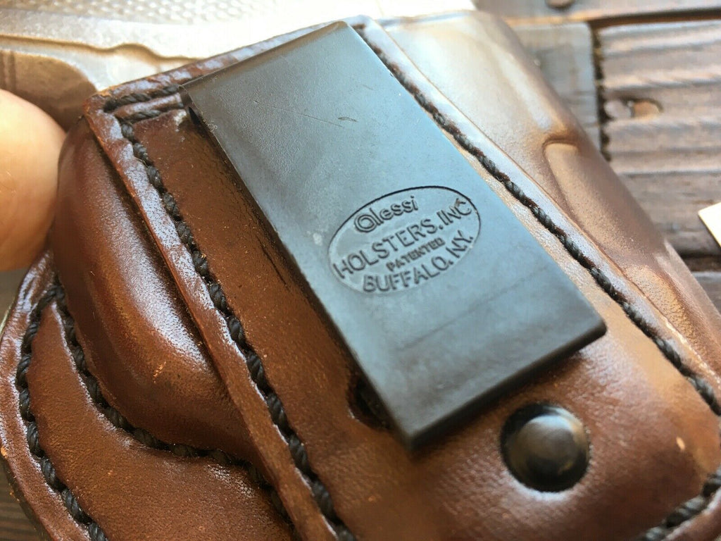 Vintage Lou Alessi Talon Brown Leather IWB Holster For S&W 3913 / 3914 ...