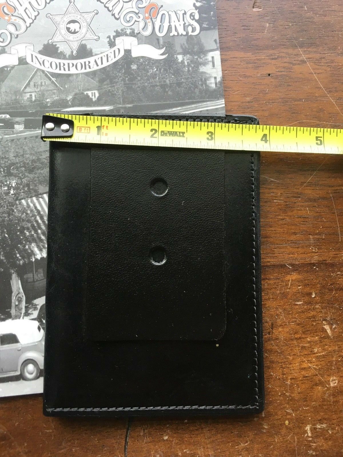 Tex Shoemaker Government DEA FBI ATF INS Agent Black Leather Wallet ID ...