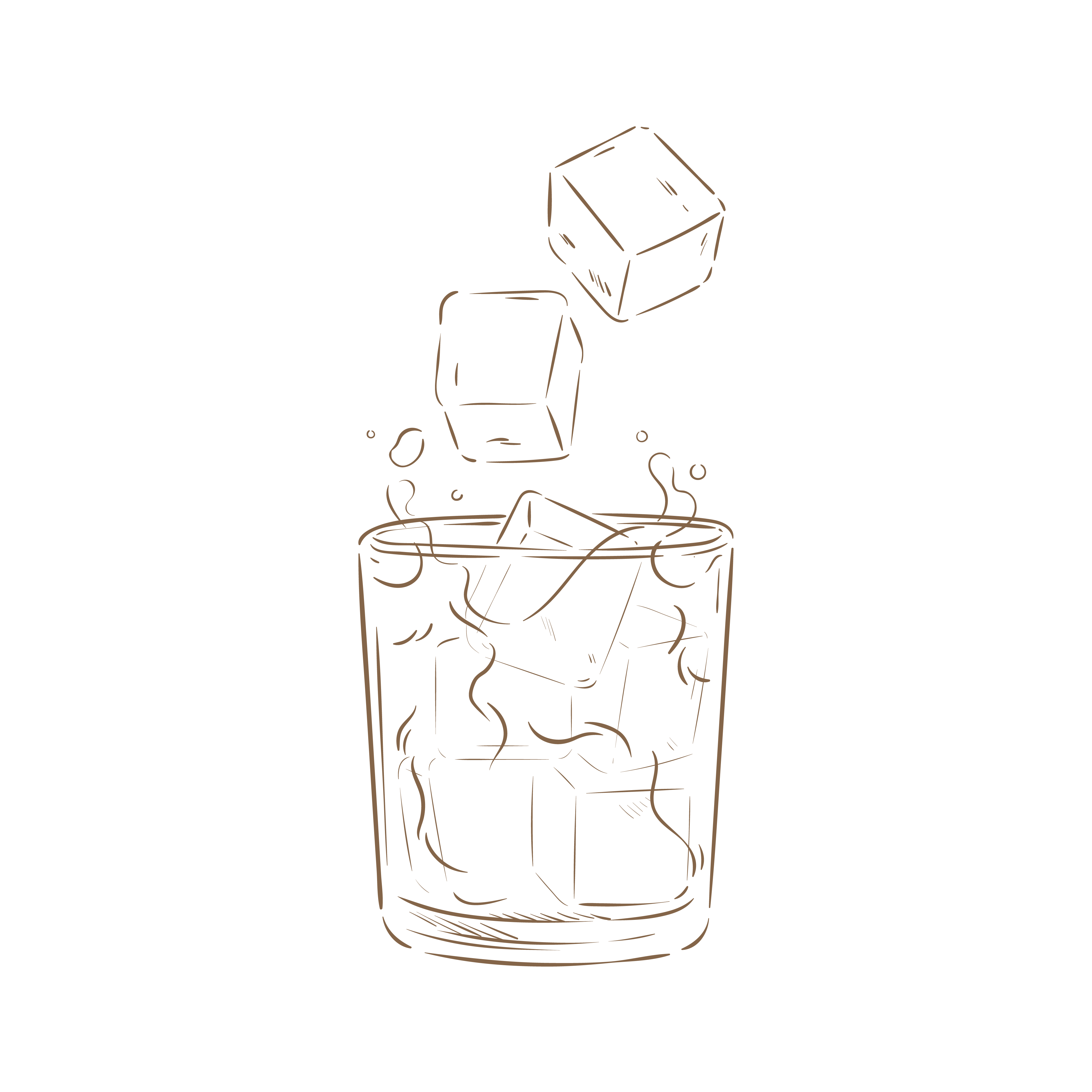 Cold brew ice Illustration