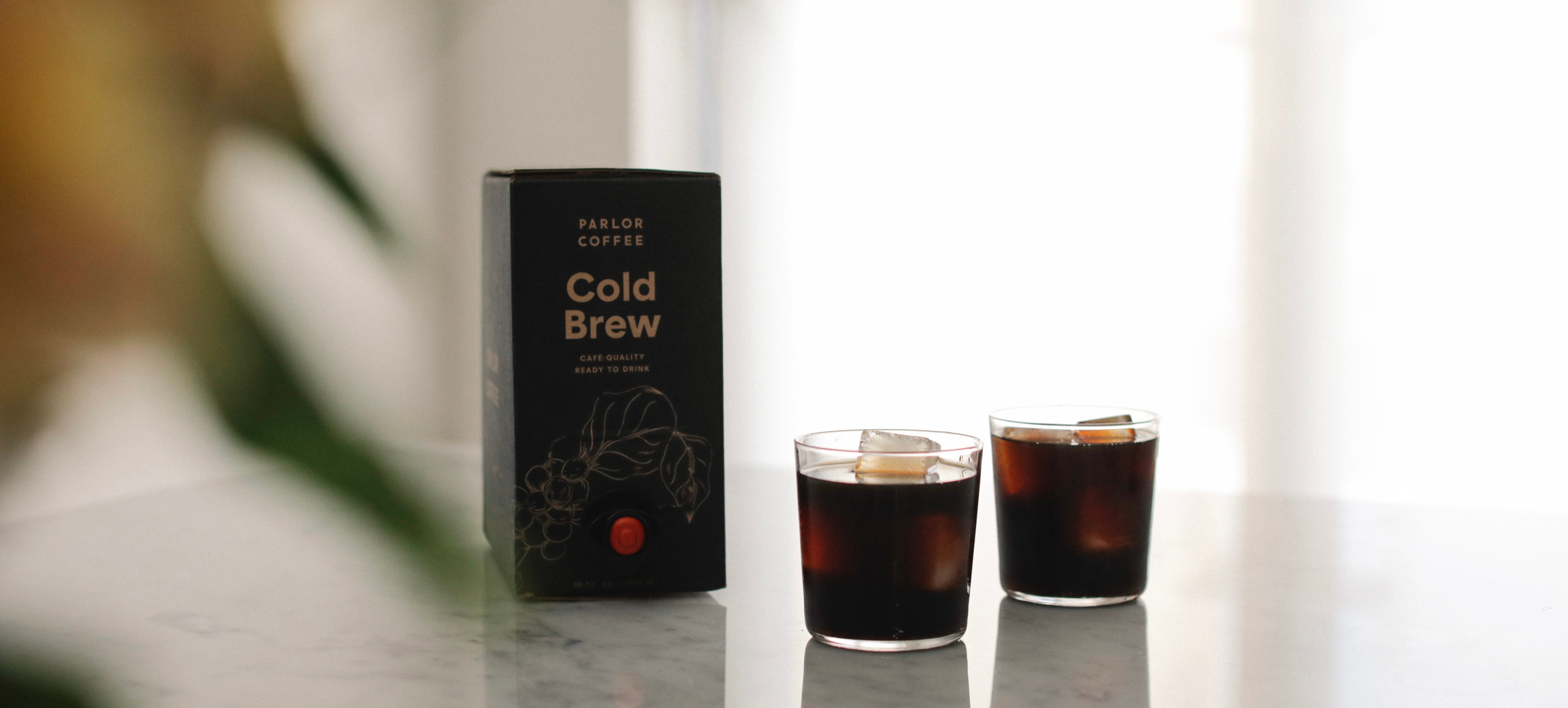 Freshly poured cold brew