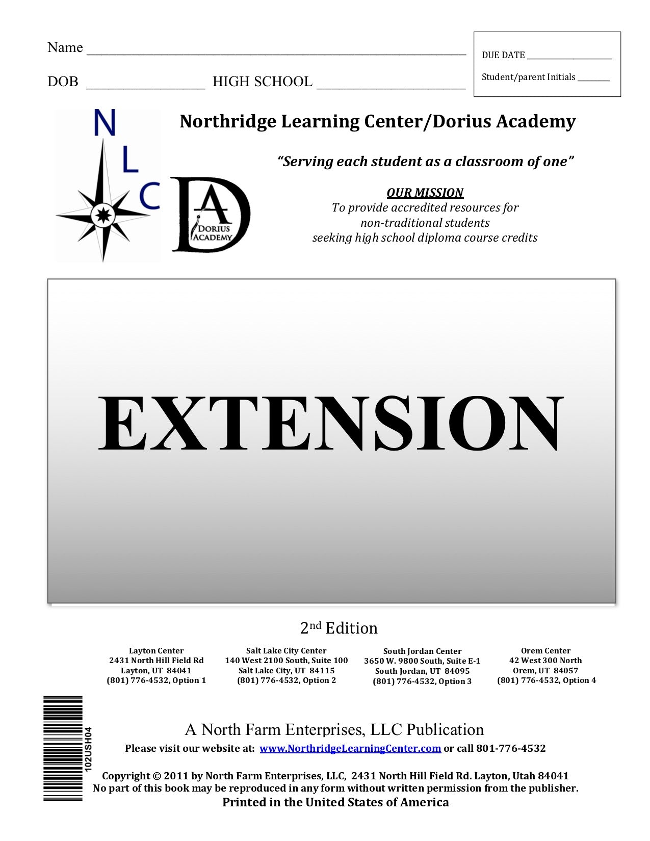 Language Arts 10, Section IV - Extension