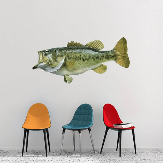 Largemouth Bass Wall Decals | 40-60 | Left/Right Facing