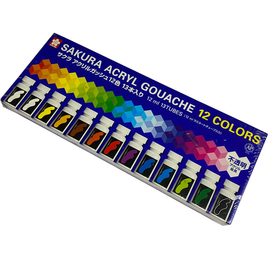 Set 12 Acrílicos Tubo 20 ml Sakura Acrylic Color – Dibu Chile