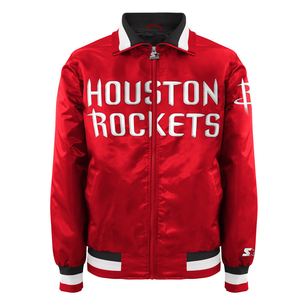 white houston rockets starter jacket