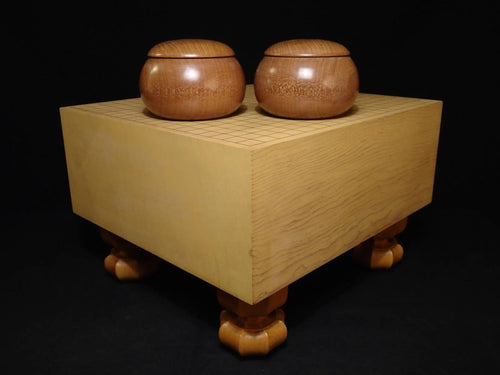 #J195576 - 18cm Shinkaya Floor Board Set - Tenchi-masa Cut - Size 36 Slate & Shell - Sakura Bowls - Free FedEx Shipping