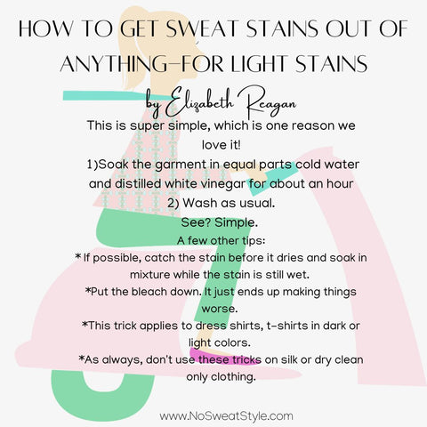 Light Sweat Stain Removal