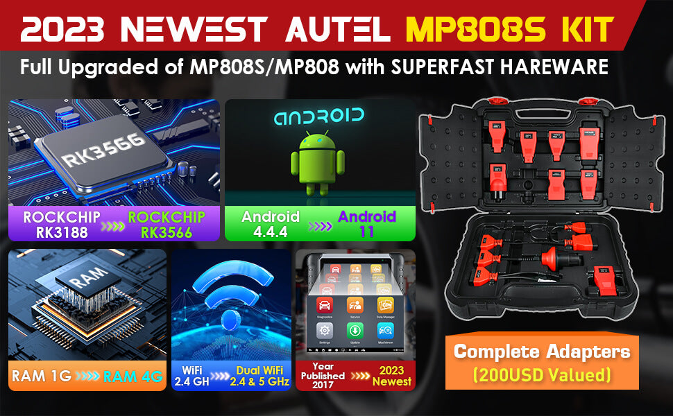 Autel MaxiPRO MP808S KIt Description