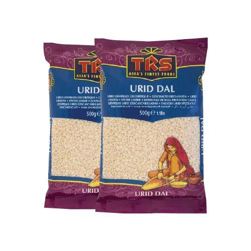 TRS Urad Dal Split / Urid Dal Washed - Without Skin (Bundle of 2 x 500g) - 1kg Image 1
