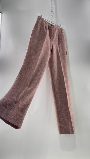 Deadstock Tanner Tweed Sport Vintage Pink Wool Trouser with Tags Attached (8) - The Thrifty Hippy