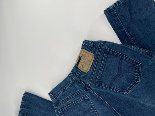 80s Gitano Blue Cotton Jeans (Size 10 Short)