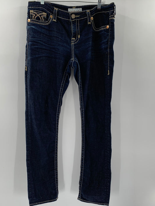 80s Gitano Blue Cotton Jeans (Size 10 Short)