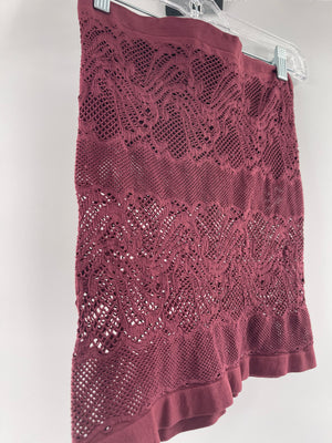Intimately Free People Burgundy Lace Tube Top (XS) - The Thrifty Hippy