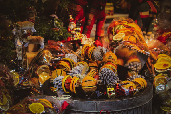 décoration de table aux fruits séchés