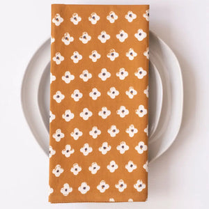 Suki Rust Block Printed Napkins - set of 4 - Graymarket