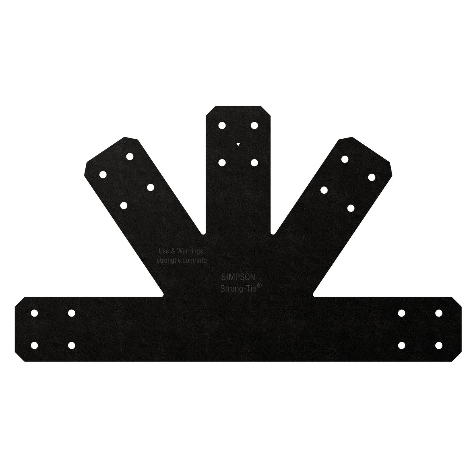 Simpson APVGP812 Avant Decorative Gable Plate- Black Powder Coat