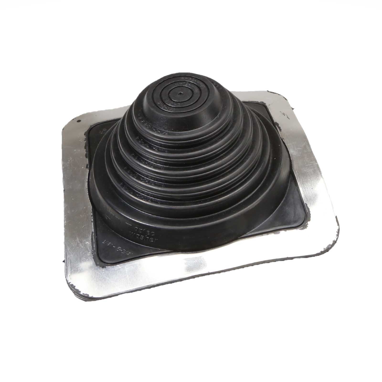 3 Roofjack Square EPDM Pipe Flashing Boot, Black