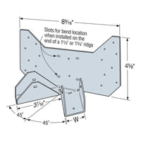 Simpson Strong-Tie Joist Hanger 9.13 H x 1.56 W 18 Ga. Steel LSSR210Z