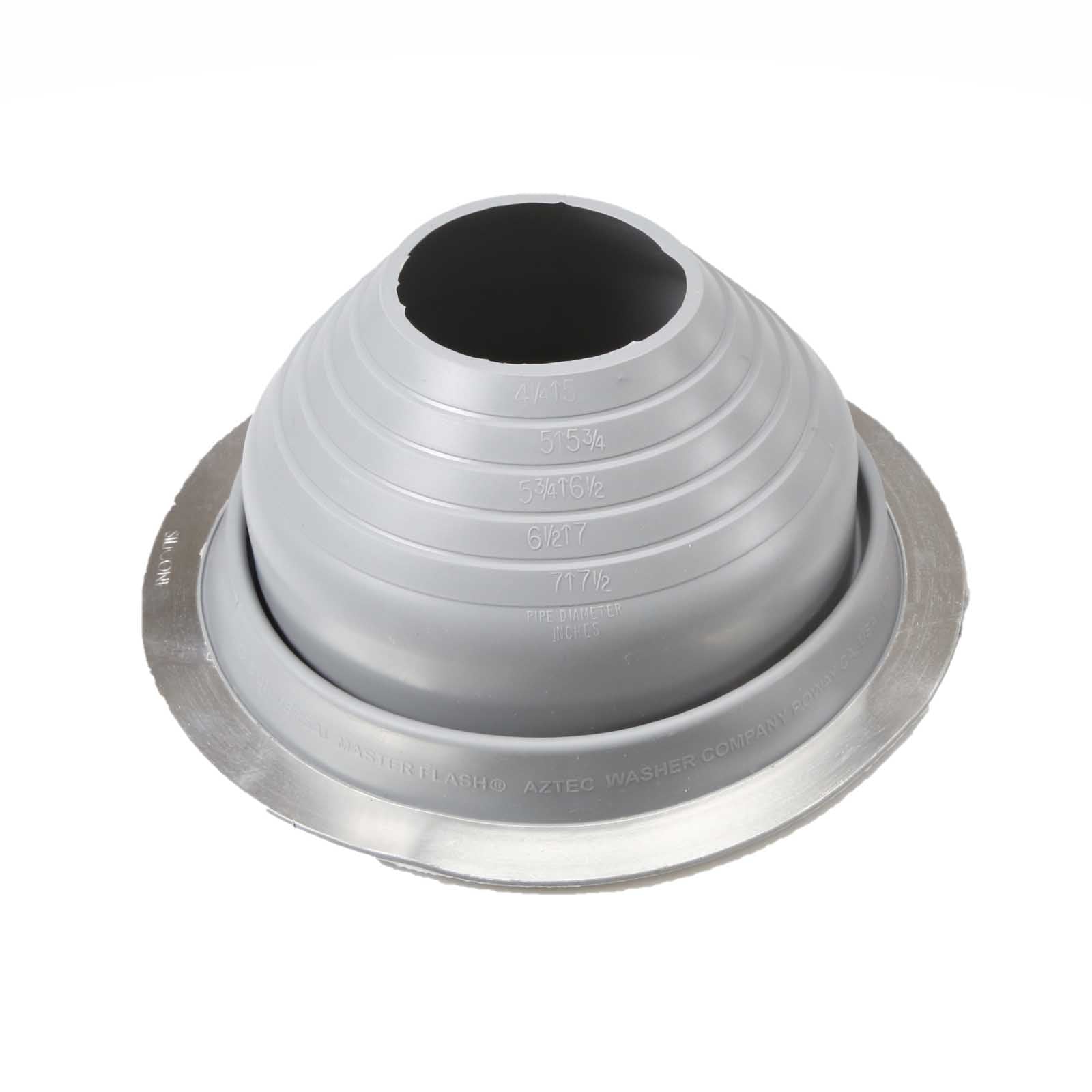 #5 Roofjack Round Silicone Pipe Flashing Boot, Gray