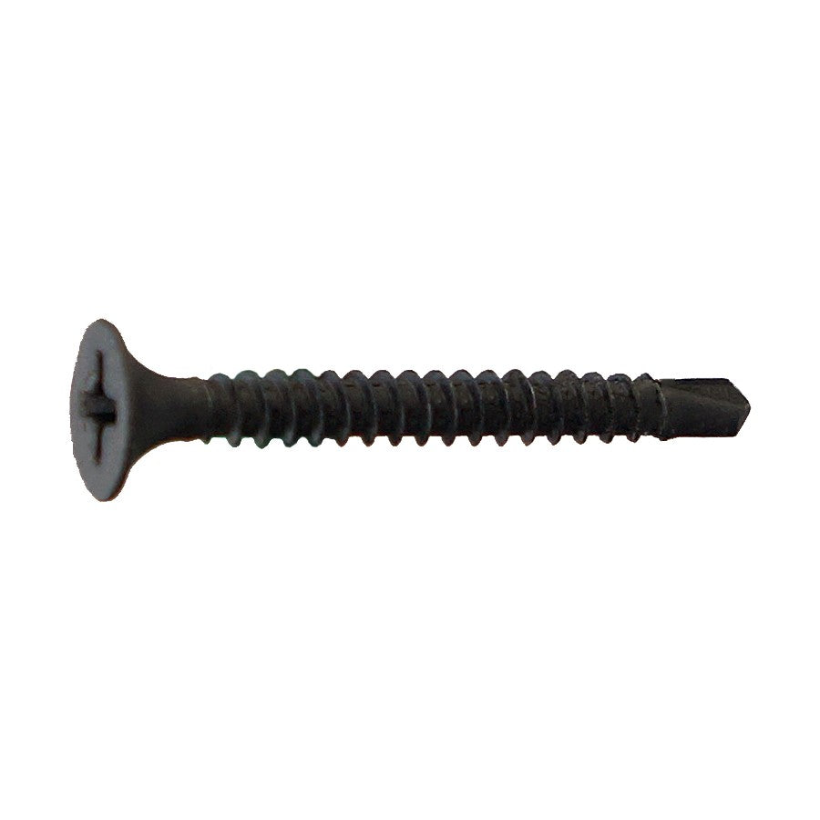 6 X 1 Self Drilling Drywall Screw Phillips Bugle Head Black Phosp 