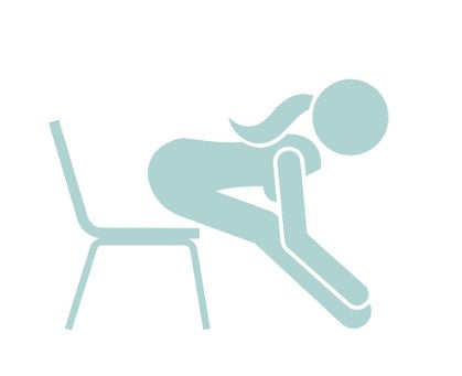 desk exercise hamstring stretch