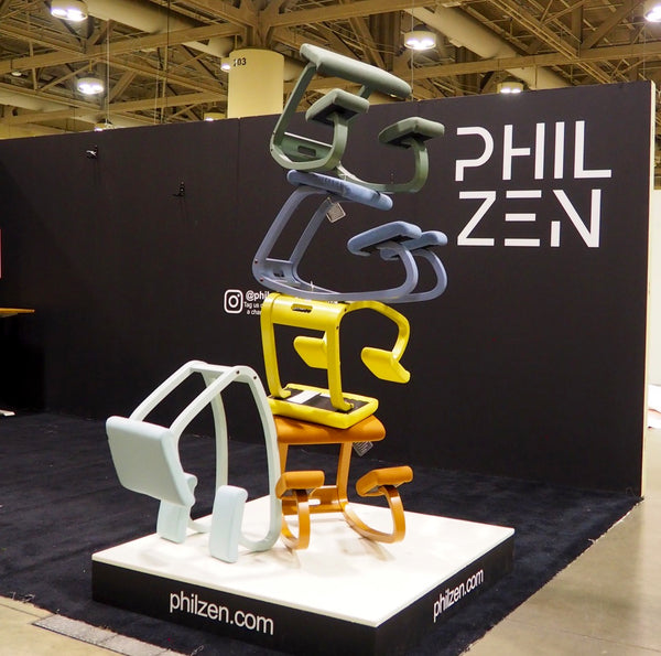 Interior Design Show Toronto 2022 Phil Zen DEsign Varier Furniture Varier Variable Monochrome Peter Opsvik Best Home Office kneeling chair MoMA NYC